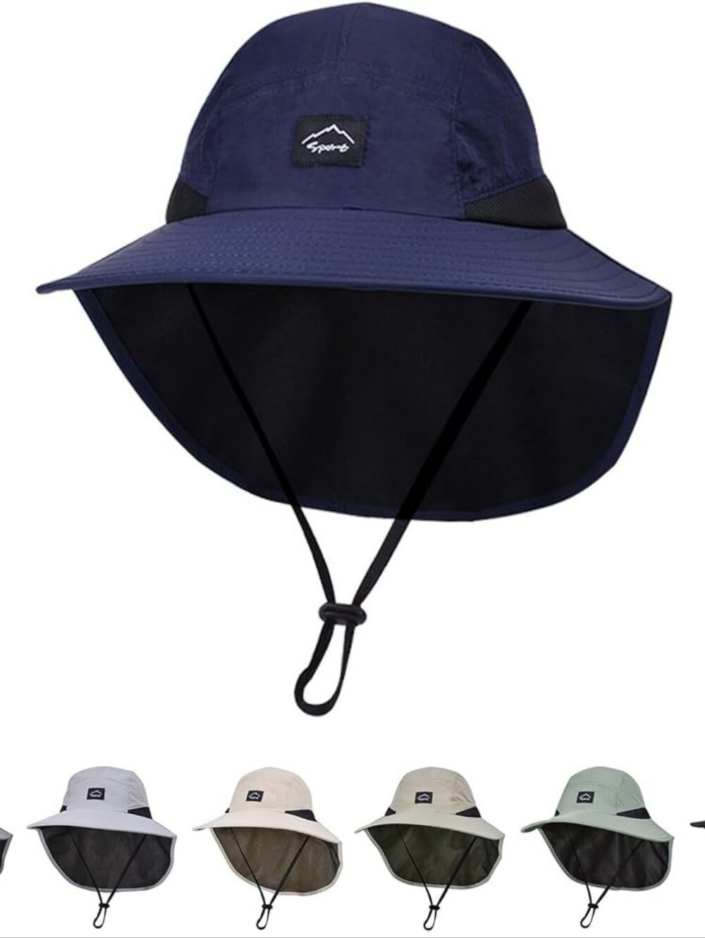 NWOT Kids Sun Protection Bucket Hat with Neck Flap - UPF 50+